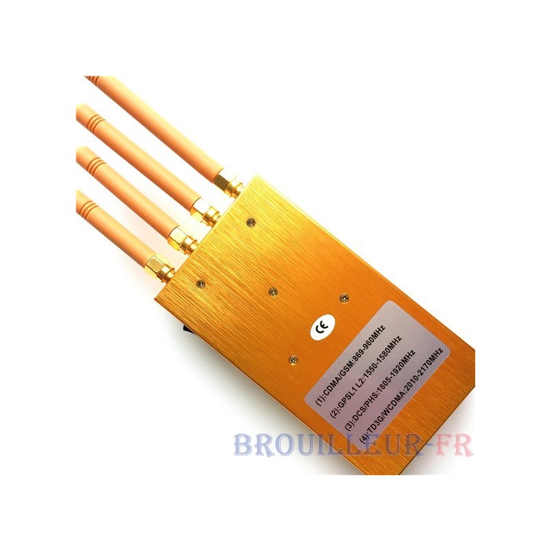 7W 5 bandes brouilleur de caméra wifi abordable GPS ou signal sans