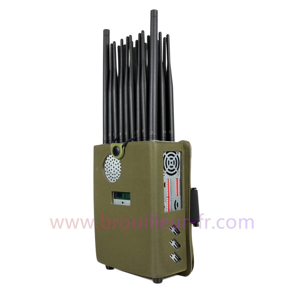 Brouilleur de Téléphone Portable 2G 3G 4G 5G WIFI Bluetooth GPS FM Radio RC UHF VHF/LOJACK